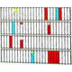 LIHIT LAB. リヒト 回転標示盤(100口座) S2534 1台 855-9826（直送品）