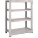 TRUSCO スチールラック M3型中量棚 1500×1121×H1200 4段 単体 ネオグレー M3-45124 NG 1セット(1個)（直送品）