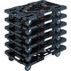 TRUSCO まとめ買い 樹脂製平台車 ルートバン MPKー600ーBK 6台セット MPK-600-BK-M6 1セット(6台)（直送品）