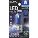 朝日電器 ELPA LEDナツメ形E17 LDT1B-G-E17-G112 1個 828-9972（直送品）