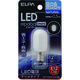 朝日電器 ELPA LEDナツメ形E12 LDT1N-G-E12-G100 1個 828-9961（直送品）