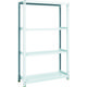 トラスコ中山 TRUSCO スチールラック M1型抗菌塗装ボルトレス軽量棚900X320XH1500 4段 M1-5334 1台(1個)（直送品）
