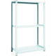 トラスコ中山 TRUSCO スチールラック M1型抗菌塗装ボルトレス軽量棚900X420XH1500 3段 M1-5343 1台(1個)（直送品）