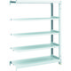 TRUSCO スチールラック M1型抗菌塗装ボルトレス軽量棚900X320XH1200 5段 連結 M1-4335B 1台(1個)（直送品）