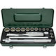 旭金属工業 ASH レボウェイブソケットレンチセット12.7□×18PCS VO4231 1セット 855-0864（直送品）