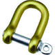 水本機械製作所 水本 アルミシャックル(イエロー) 呼び6mm B-2523 1個 833-7805（直送品）