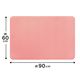 サンコー お風呂洗い場マット 薄い 滑り つまずき予防 バスマット 両面ずれにくい 防水 1個 60×90cm ピンク AF-09
