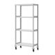 双福鋼器　軽中量ラック 200kg　キャスター付 本体 （天地4段） 幅965×奥行490×1947mm　ホワイトグレー1セット（6梱包）