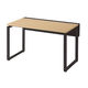 Ceha プレノデスクシステム 平机 引出し無し オーク天板/ブラック脚 幅1200×奥行700×高さ720mm 1台 (3梱包)