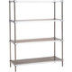 エレクター 304ソリッドエレクターシェルフ4段 MSS1220S・PS1590（直送品）