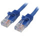 Startech.com 3m カテゴリー5e LANケーブル ブルー RJ45コネクタ(ツ 45PAT3MBL 1個