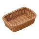 萬洋 樹脂バスケット 角型 茶 91-097B WBS7902 1個