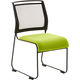 【軒先渡し】AiDen A02-C ミーティングチェア ループ脚 グリーン 1セット（4脚入）（直送品）