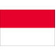 東京製旗 インドネシア国旗(卓上旗16×24cm) 406129 1枚