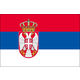 東京製旗 セルビア国旗(卓上旗16×24cm) 406367 1枚