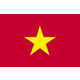東京製旗 ベトナム国旗(卓上旗16×24cm) 406661 1枚