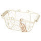 ヘッズ ワイヤ-バスケット-M/アイボリー WII-BKM 1セット(12個:6個×2パック)（直送品）