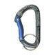 中林製作所 カラビナ フラット 6mm チタン×青 VEX-123（直送品）
