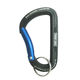 中林製作所 カラビナ ラジッド 8mm 黒×青 VEX-146 1個