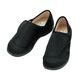 神戸生絲 かかとが踏めるルームシューズ(シューズタイプ) ブラック・LL 7-1525-04 1足（直送品）