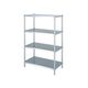 シンコー ステンレスラック (SUS304・ベタ棚4段仕様) 1188×888×1800 RBN4-12090 1式(1個)（直送品）