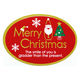 ササガワ クリスマス アドテープ Merry Xmas 21-89 1巻（500片）
