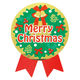 ササガワ クリスマス ギフトシール Merry Christmas リース 22-4037 1冊（100片）