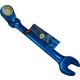 中正機械 MGW-19F カラーギアレンチ フレックス ブルー 19mm 1セット(4個)（直送品）