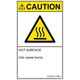 PL警告表示ラベル(ISO準拠)│熱的な危険:表面高温│IC0103111│注意│Sサイズ│英語(タテ)│16枚 IC0103111SE-1（直送品）