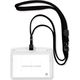オープン工業 吊り下げ名札 フック式 ソフトケース ヨコ名刺サイズ 黒 NL-22P-BK 1セット(5枚)
