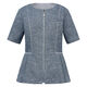 サーヴォ オーバーブラウス 半袖 レディース 制服 事務服 ブルーグレー 7号 GOBL-2605-B7 1着（直送品）