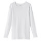 無印良品 婦人 フライス編みクルーネック長袖Ｔシャツ L 白 良品計画
