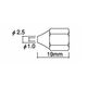 エスコ [EA305HFー2用] φ1.0x19mm 替ノズル EA305HF-21 1セット(15個)（直送品）
