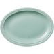 陶里 楕円皿 グリーンリムドット27オーバル (2個入) tri-300803004（直送品）
