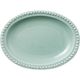 陶里 楕円皿 グリーンリムドット12オーバル (6個入) tri-300803001（直送品）