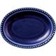 陶里 楕円皿 ネイビーリムドット12オーバル (6個入) tri-300803009（直送品）