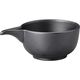 陶里 汁次（小） 黒マット片口注ぎ器（大） (4個入) tri-301042825（直送品）