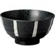 陶里 多用丼 黒結晶ストライプ5.5多用丼 (5個入) tri-301648523（直送品）