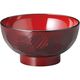 陶里 汁椀 ［Ｐｅｔ］［ウ］溜亀甲内朱汁椀 (5個入) tri-305567201（直送品）