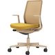 【組立設置込】コクヨ モネット 背メッシュ L型肘 ランバー無 背座ツートン ウレタンキャスター ソフトベージュ×オリーブイエロー 1脚（直送品）