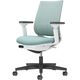 【組立設置込】コクヨ ミトラ2 メッシュ スタンダードバック ランバー付 可動肘 黒脚 ウレタンキャスター 白灰×アッシュターコイズ １脚（直送品）