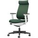 【組立設置込】コクヨ ミトラ2 メッシュ アディショナルバック ランバー付 可動肘 黒脚 ウレタンキャスター 白灰×ディープグリーン １脚（直送品）