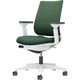 【組立設置込】コクヨ ミトラ2 メッシュ スタンダードバック ランバー付 可動肘 白脚 ナイロンキャスター 白灰×ディープグリーン １脚（直送品）