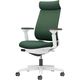 【組立設置込】コクヨ ミトラ2 メッシュ アディショナルバック ランバー付 可動肘 白脚 ナイロンキャスター 白灰×ディープグリーン １脚（直送品）