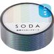 キングジム SODA 透明マスキングテープ 15mm幅 プリズム柄 CMT15-011 1セット（3本）