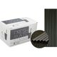 大黒工業 FMストレートストロー 黒 裸 6403452 1箱(500本)