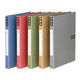 アスクル　紙製リングファイル　A4タテ　2穴丸型　背幅27mm　5色セット　10冊 シブイロ SIBUIRO  オリジナル（わけあり品）