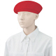 KAZEN（カゼン） ベレー帽 アカ フリー APK483-7 1個（直送品）