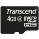 トランセンドジャパン　TS4GUSDC4　４ＧＢ　ｍｉｃｒｏＳＤＨＣカード　（Ｃｌａｓｓ　４　、ＮｏＢｏｘ　＆　Ａｄａｐｔｅｒ）　１個　（直送品）
