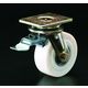エスコ 150mm キャスター(自在金具・前輪ブレーキ付) EA986KY-2 1個（直送品）
